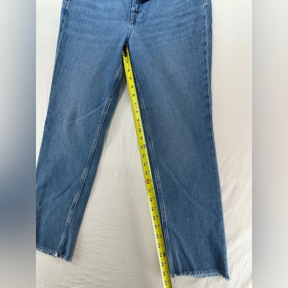 Vineyard Vines Women’s Straight Crop Raw Hem Denim Jeans Light‎ Wash Size 31 New